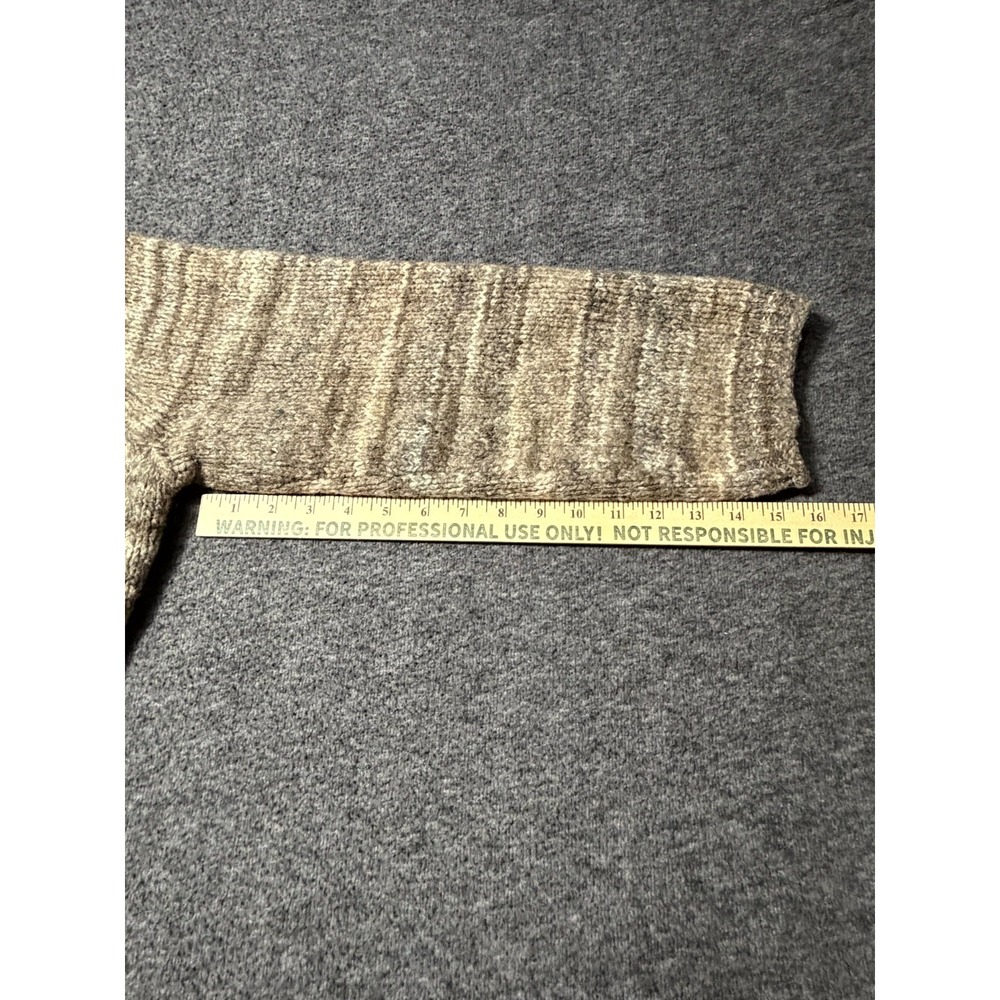 Madewell Kersdale Sweater Women's Large Brown Space-Dye Cozy Textured Pullover - Picture 10 of 12